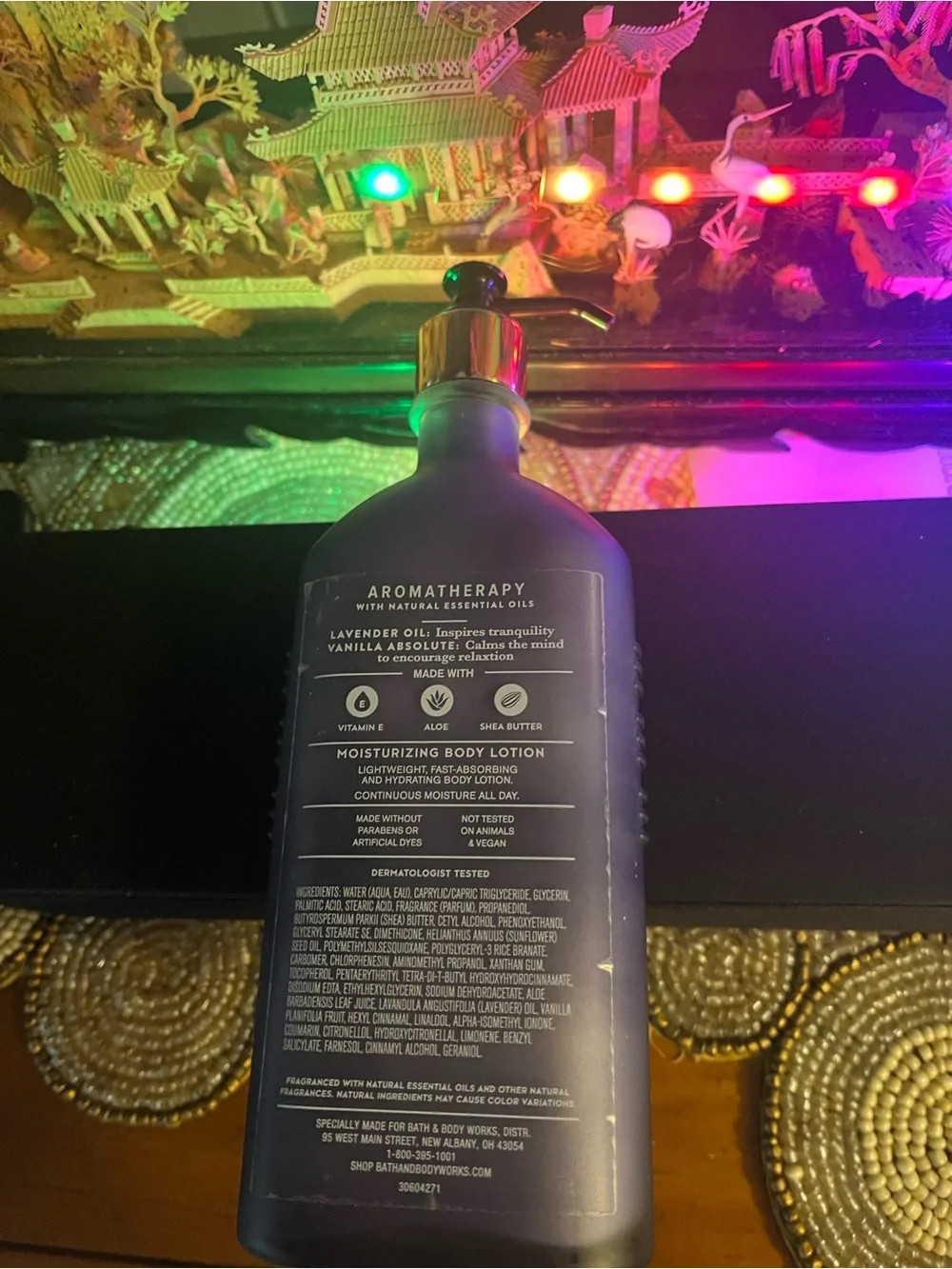 Bath & Body Works Lavender Vanilla Sleep Moisturizing Body Lotion - Purple